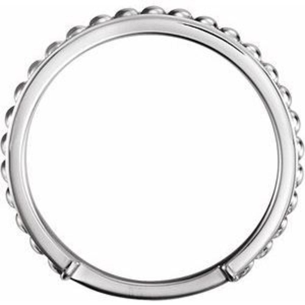 Sterling Silver Stackable Bead Ring - image 2